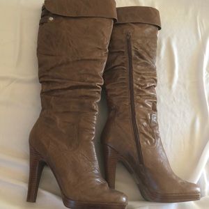 Knee High Scrunched Boots